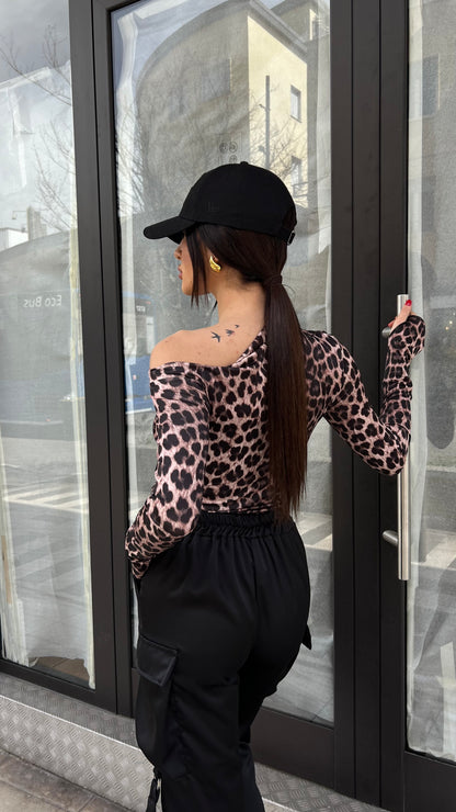 maglia Kim leopard